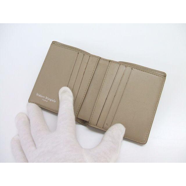 Maison Margiela 二つ折り財布 グレージュ 羊革 MAISON MARGIELA 牛革 イタリア製 小銭入れあり 二つ折り財布