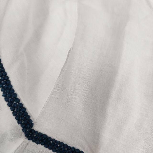 mina perhonen sea seed us1776 ボーダー刺繍 ブラウス サイズ36 