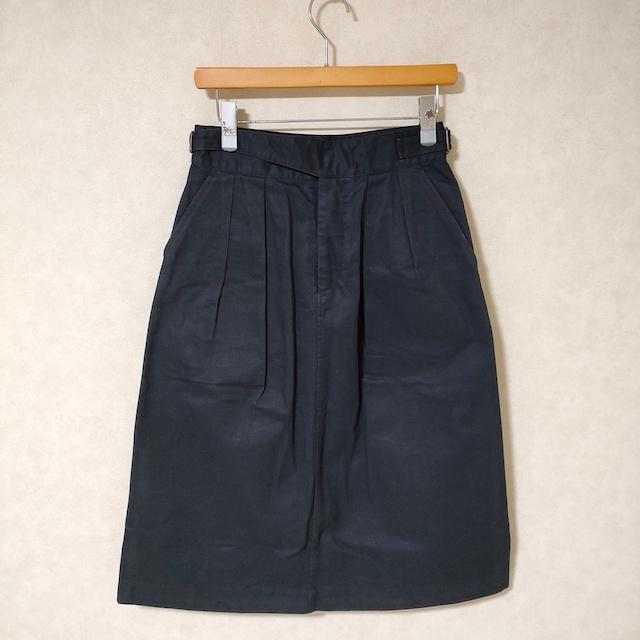 MHL. 595-7232502 コットンリネン 2タック 濃紺 サイズ1 ロング 