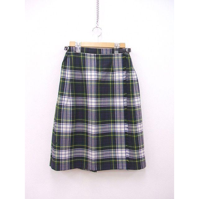 【タグ付き未使用品】オニールオブダブリン　巻きスカート　プリーツ　チェック　膝丈 O'NEIL of DUBLIN（オニールオブダブリン） O'NEIL of DUBLIN プリーツ