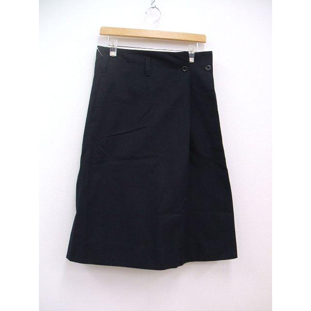 MHL. COTTON WOOL DRILL SKIRT ラップスカート 595-0232504 サイズ1  
