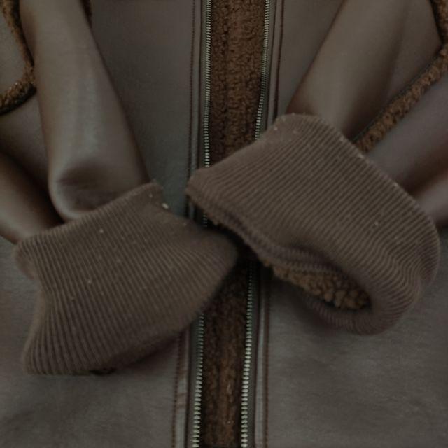 【新品タグ付き】Beauty & youthフェイクレザーコーティング ブルゾン 新品タグ付き】Beauty & youthフェイクレザーコーティング ブルゾン