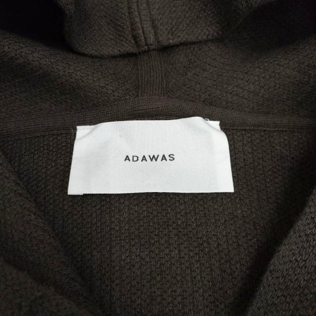 ADAWAS ウールニットエアリーフーデッドコーディガン 定価41800円 
