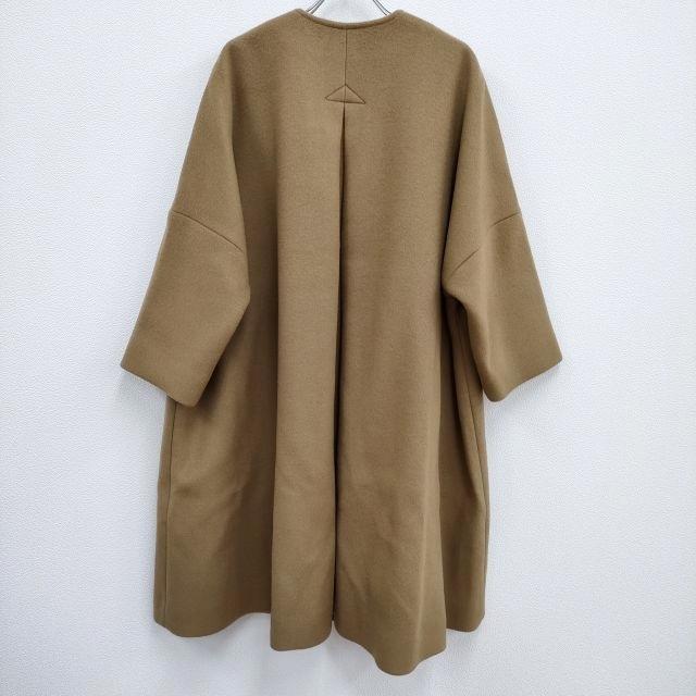 nest Robe 二重織ビーバーノーカラーコート 01194-1372 ウール サイズF 