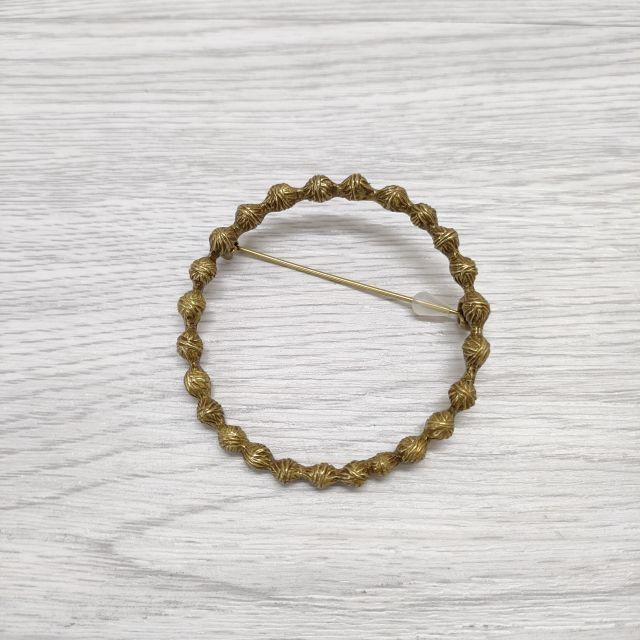 mina perhonen tambourine バッジ 真鍮 ブローチ ゴールド ミナ