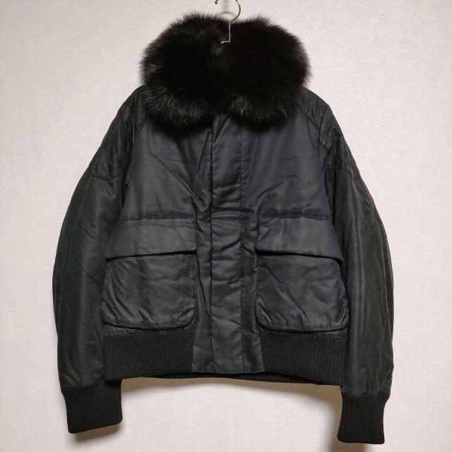 Drawer フォックスファー付き ブルゾン 中綿 ダウンジャケット 