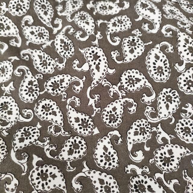 45R/45rpm コットンリネンのペイズリードットイージーパンツ  