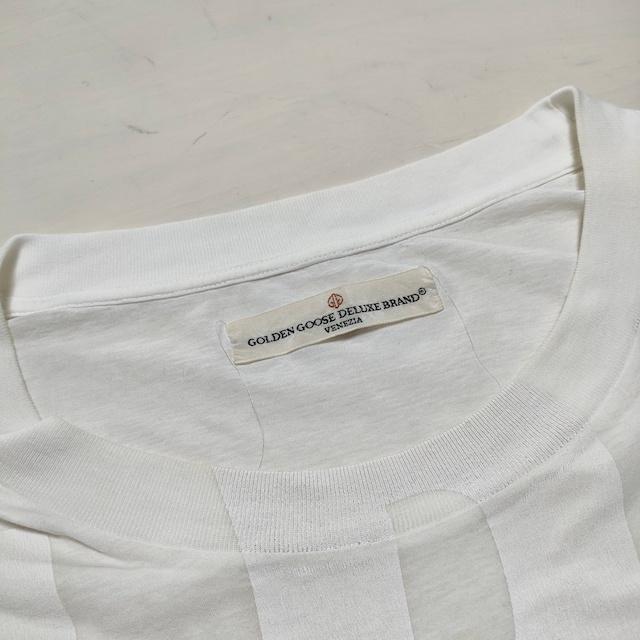 GOLDEN GOOSE サイズM プリント 半袖Ｔシャツ カットソー ホワイト ゴールデングース 3-0716S 217603｜kiitti｜05