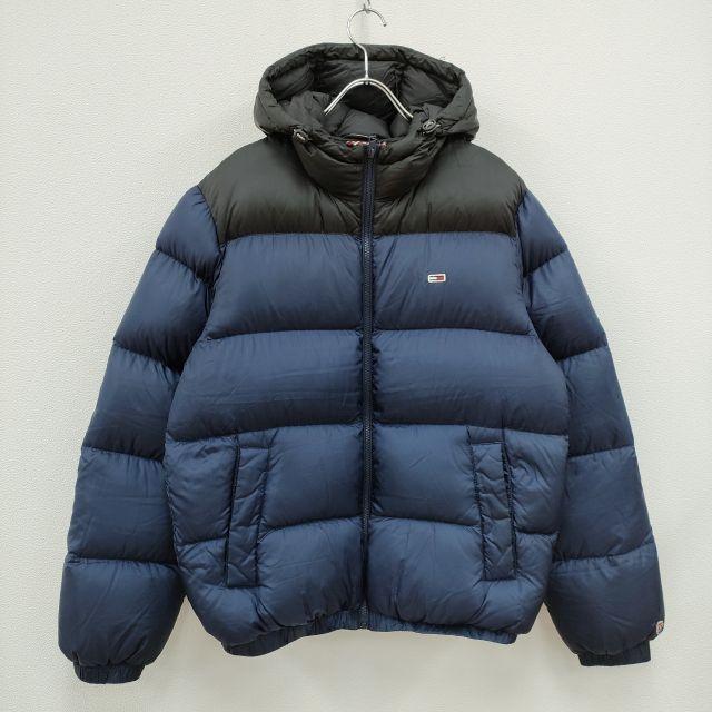 TOMMY JEANS サイズS ダウンジャケット ネイビー ブラック トミー 