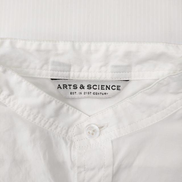 ARTS&SCIENCE No collar standard shirt 定価49500円 サイズ1 コットン 長袖シャツ ホワイト アーツ&サイエンス 3-0711M 218105｜kiitti｜03