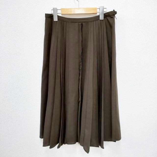 MARGARET HOWELL プリーツスカート ウール サイズ2 スカート ブラウン  