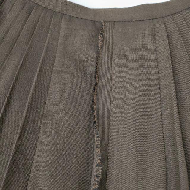 MARGARET HOWELL プリーツスカート ウール サイズ2 スカート ブラウン  