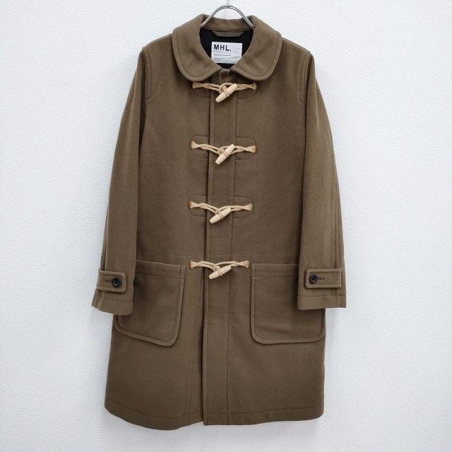 MHL. 595-5210507 ウール サイズ3 ロング丈 ダッフルコート ブラウン 
