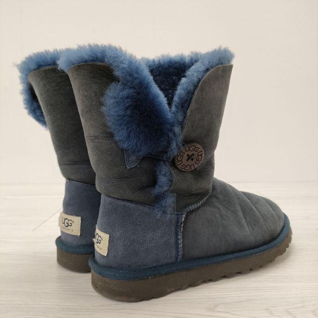 UGG ムートンブーツ 5803 W BAILEY BUTTON サイズ24cm ブーツ ネイビー 