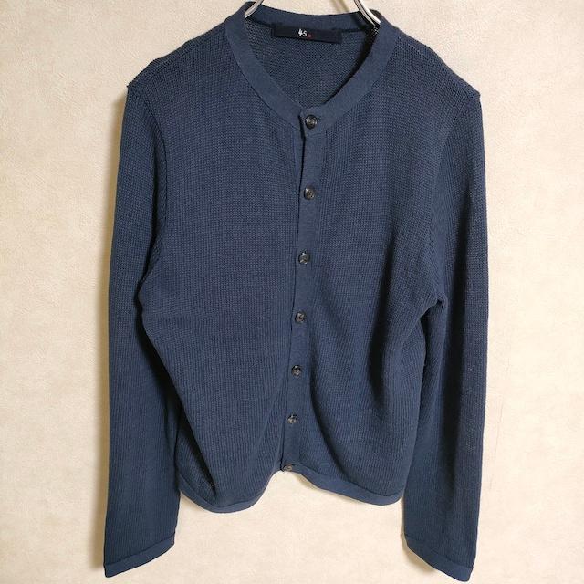 45R 45rpm クルーネック ケーブル ニット カーディガン 綿100% L ハイブリットコットンケーブル クルーネックカーディガン