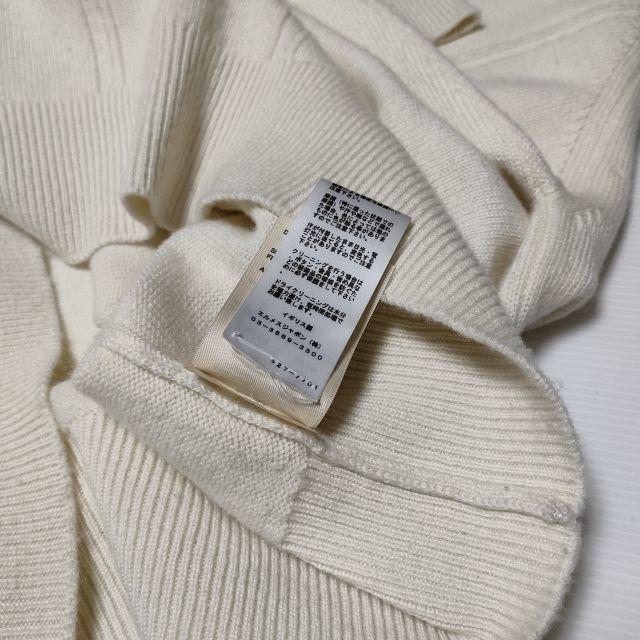 HERMES カシミヤ100% クルーネック ケーブルセーター 2H2603D1 サイズ  