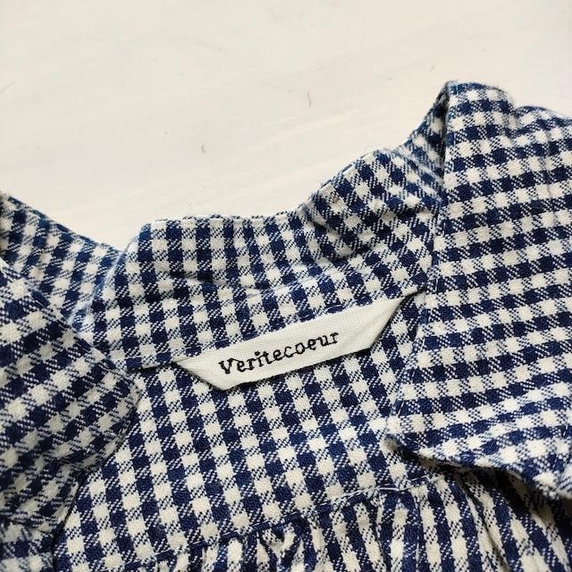 veritecoeur チェックスキッパーチュニック vc-793 コットン 