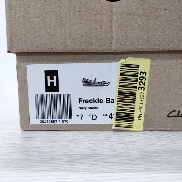 Clarks 新品 Freckle Bar スウェード サイズUK7 ワンストラップ フラット シューズ・靴 ネイビー クラークス 3-1109T 225846｜kiitti｜06