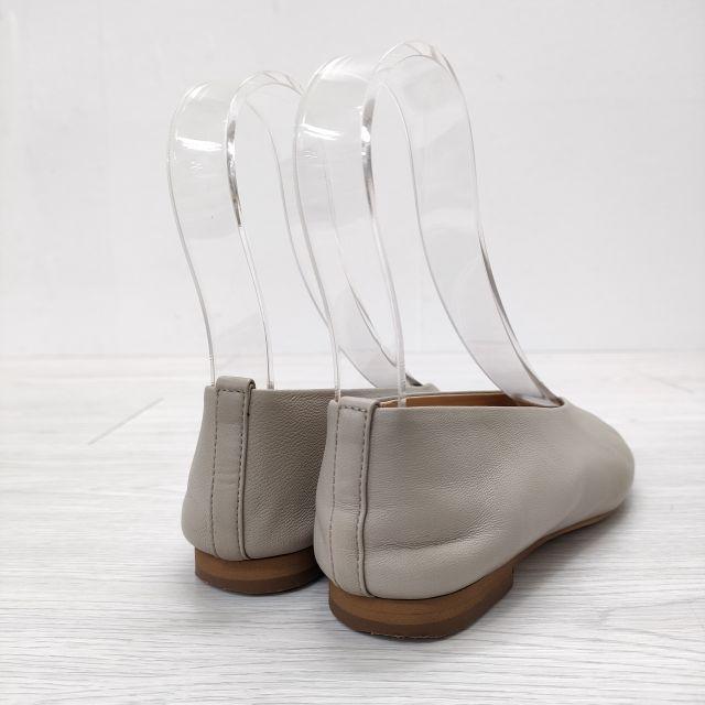 オデット エ オディール ユナイテッドアローズ バレリーナ フラット ホワイト シャーリングバレエ フラット10↑