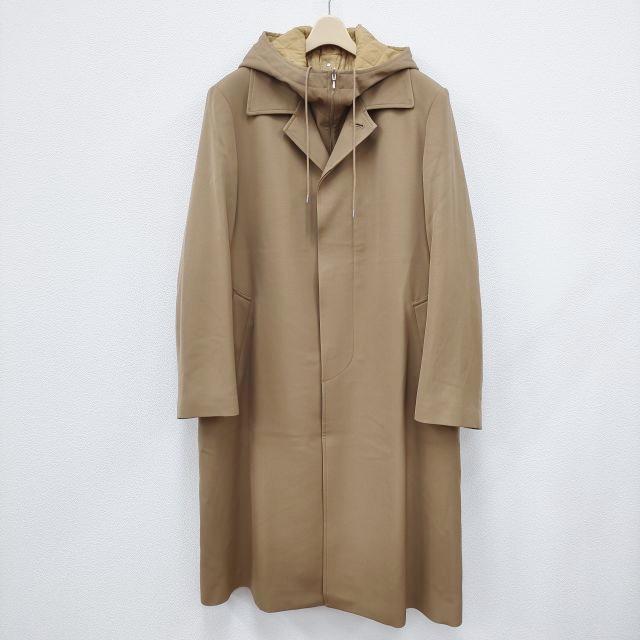 AURALEE 新品 LIGHT WOOL MAX GABARDINE HOODED LINER COAT 3 定価12万  
