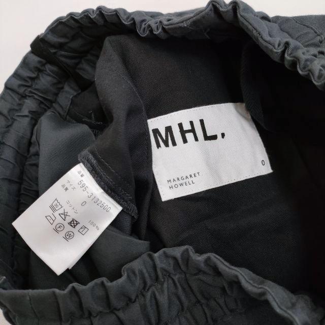 MHL. 595-3132500 SOFT DENSE COTTON サイズ0 ロングスカート 22AW  