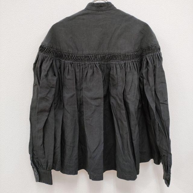 SCYE サイ リネン ピンタックブラウス 38 ブラック