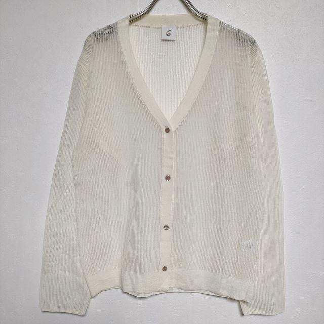 roku SUKEカーディガン ROKU 6 BEAUTY&YOUTH SUKE STRIPE V NECK CARDIGAN 定価16500円