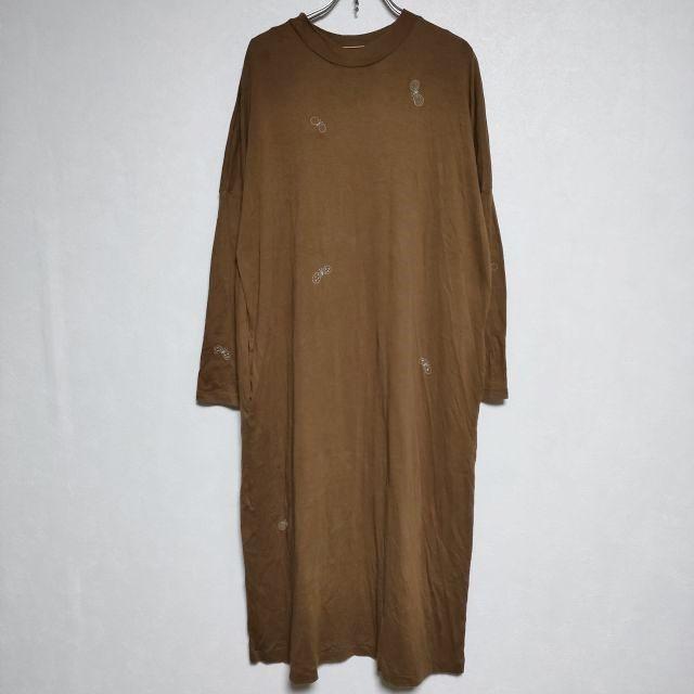 mina perhonen choucho za8825 刺繍 コットン 38 ドレス ワンピース  