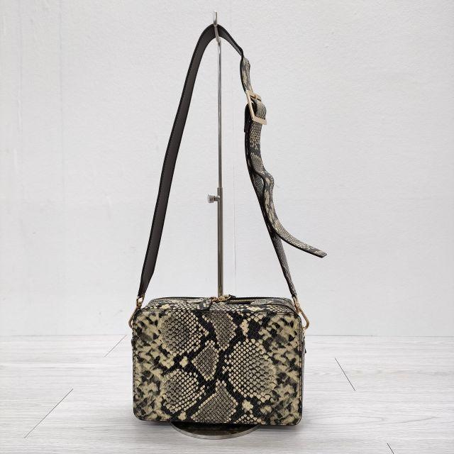 yonfa ヨンファパイソン柄スクエアショルダーバッグ美品
