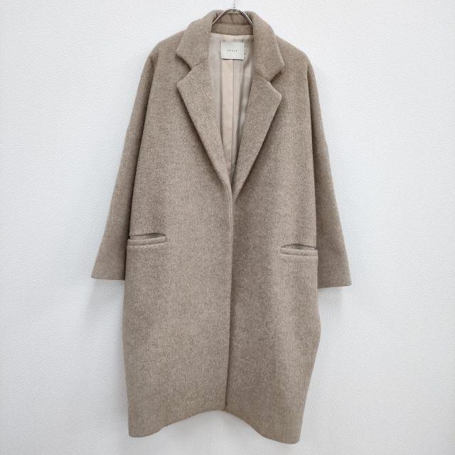 argue アギュー ALPACA WOOL BOXY COAT BEIGE 【公式通販】