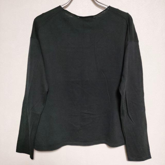 evam eva E191K019 コットン high gauge cotton V neck PO 定価17500円 