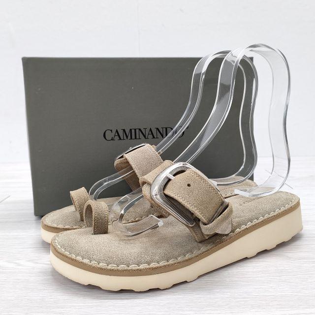 CAMINANDO BUCKLE SANDAL 定価19800円 サイズ36 スウェード サンダル 