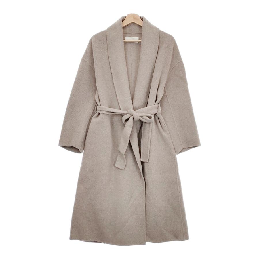 Plage ダブルモッサローブコート サイズ36 コート ピンクベージュ