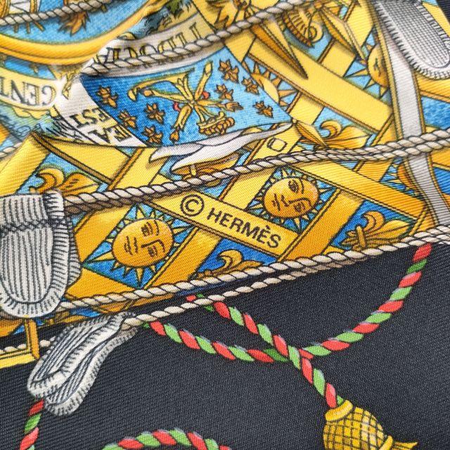 HERMES カレ90 LES TAMBOURS タンブールの太鼓 シルク 大判 スカーフ  