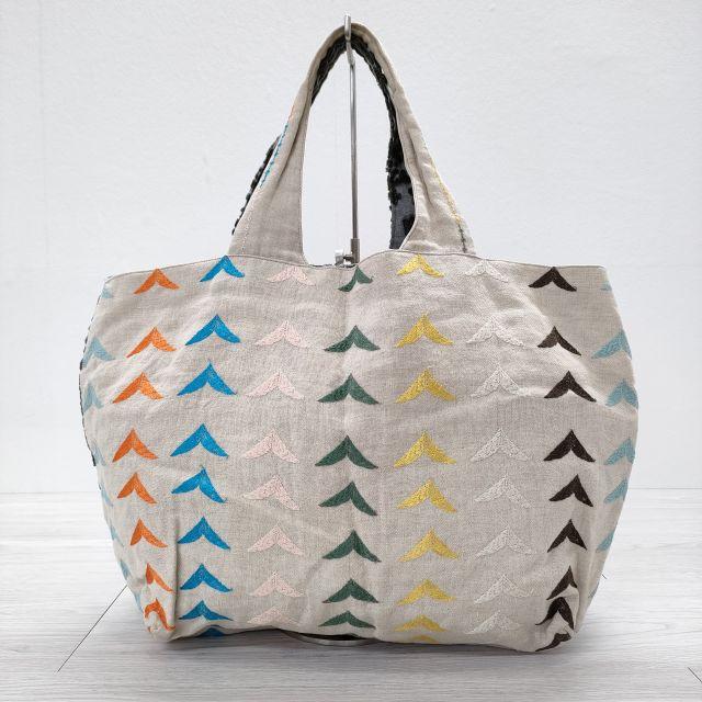 mina perhonen metsa bird パニーニバッグ パイル地 刺繍 トートバッグ  