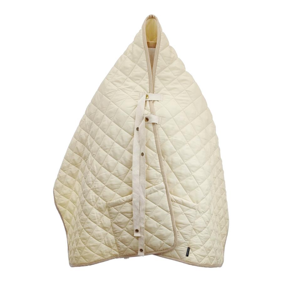 Traditional Weatherwear COLNE キルティング ポンチョ アイボリー 