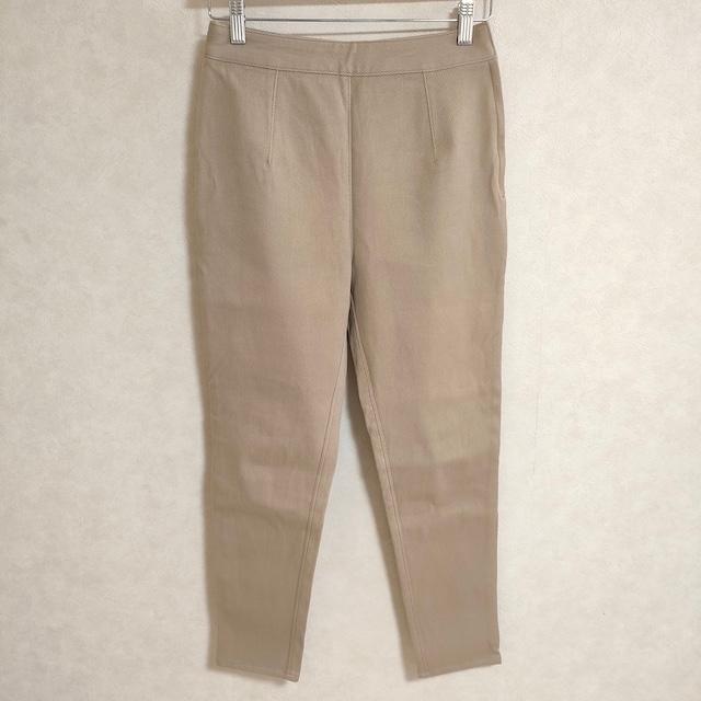 未使用パラスパレスコットンガルゼ裏起毛ハイウエストパンツ