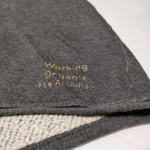 45R 45R/45rpm WorkingOrganic 裏毛チュニック ワンピース グレー 