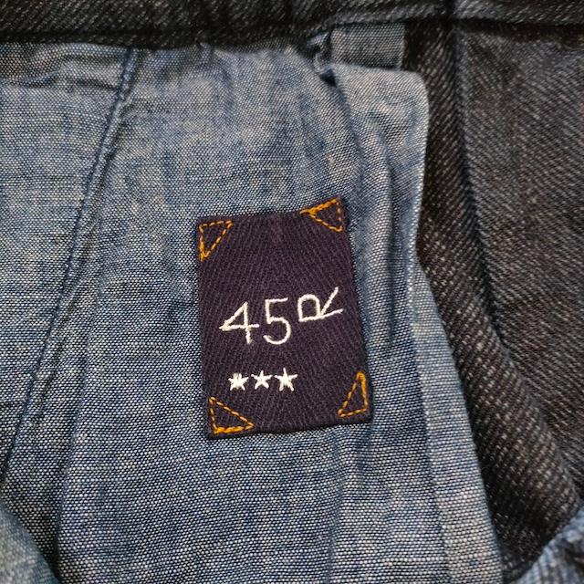 45R 45R/45rpm より杢カルゼのイージースラックス WOMEN 定価50600円 
