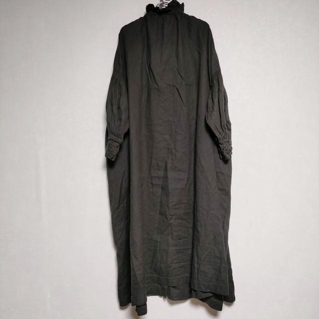 nest Robe UpcycleLino 01221-1005 フリル バルーンスリーブ リネン 