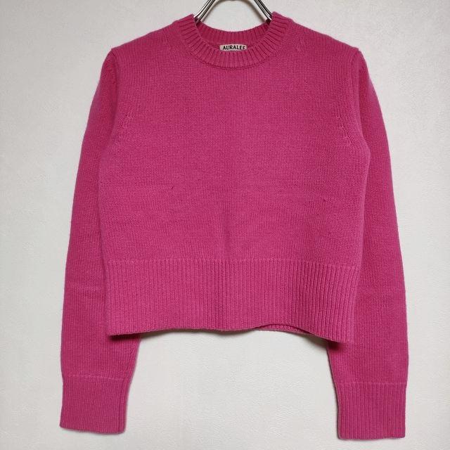 AURALEE カシミヤ クルーネック 定価52800円 A7AP02CT セーター 