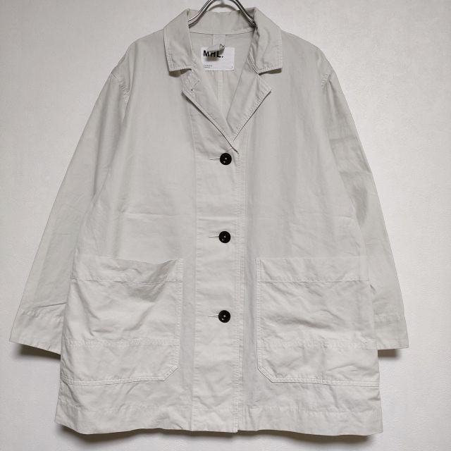 MHL. 595-3125506 WA-SHI COTTON PLAINWEAVE 和紙混 ジャケット MHL. 595-3125506 WA-SHI COTTON PLAINWEAVE 和紙混 ジャケット