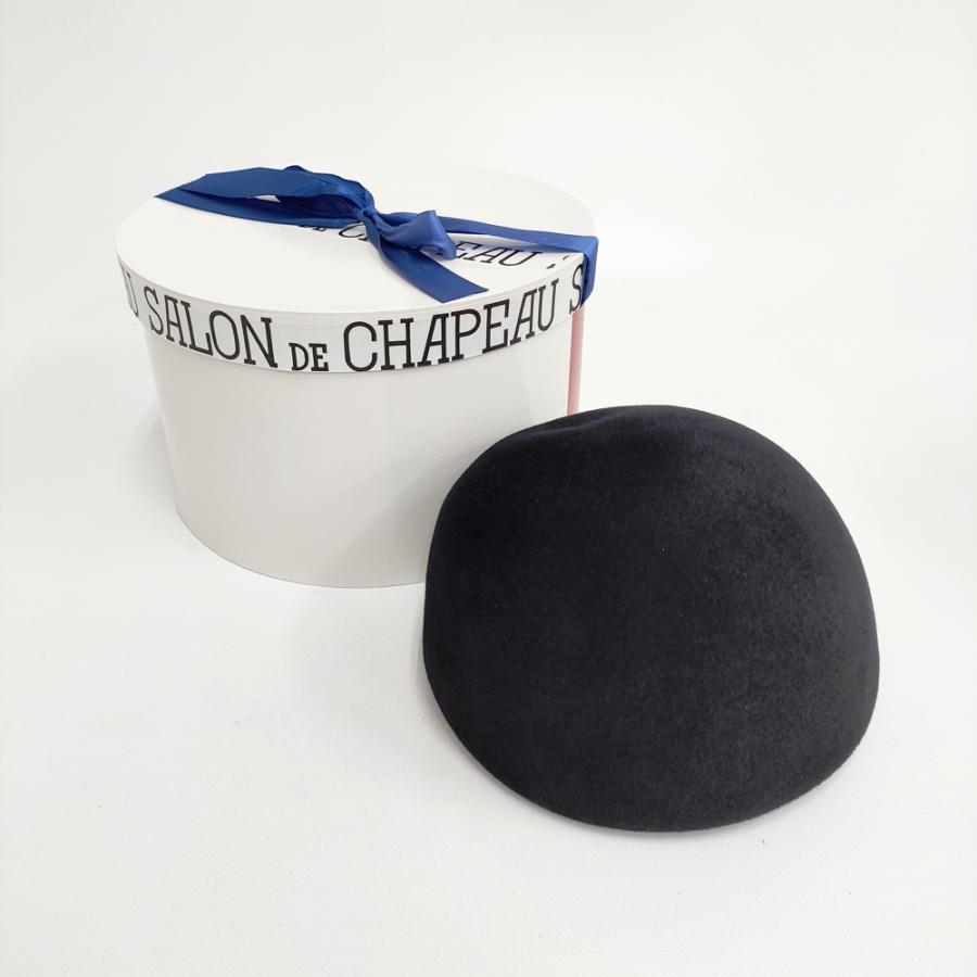 黒 ウールハット SALON de CHAPEAU SALON
