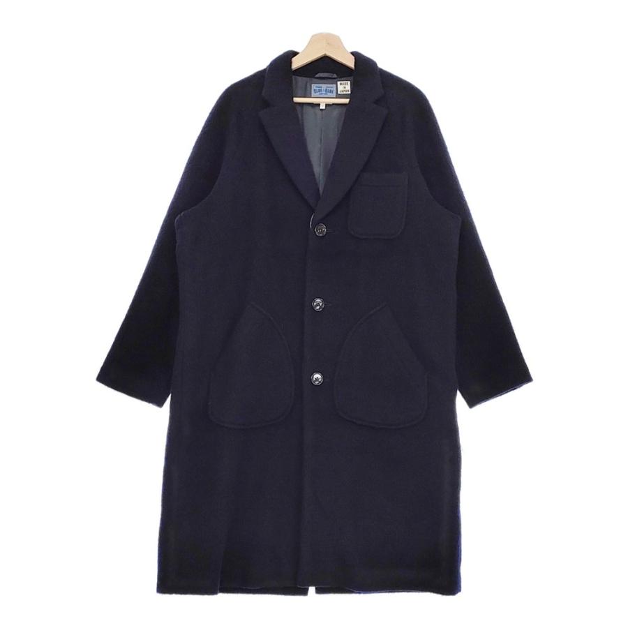BLUE BLUE / ブルーブルー | JAPAN ウール ロングコート | ネイビー 