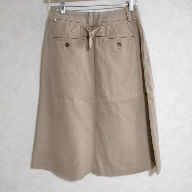 かな 美品*マーガレットハウエル*2021*限定色*リネン ラップスカート