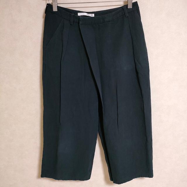 evam eva エヴァム エヴァ コットン ラップパンツ evam eva（エヴァムエヴァ） コットンリネン ラップパンツ ワイド