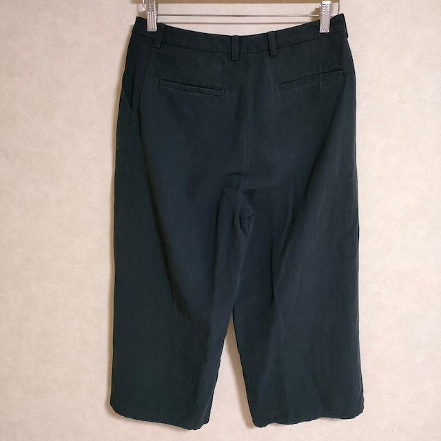evam eva（エヴァムエヴァ） コットンリネン ラップパンツ ワイド
