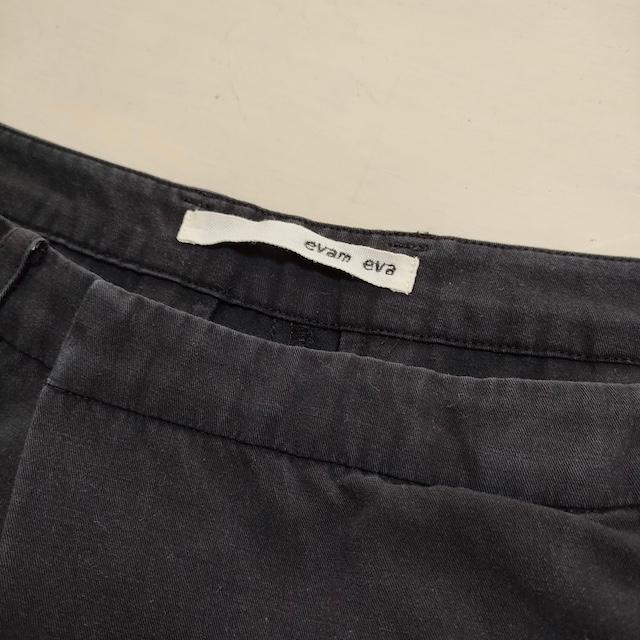 evam eva（エヴァムエヴァ） コットンリネン ラップパンツ ワイド