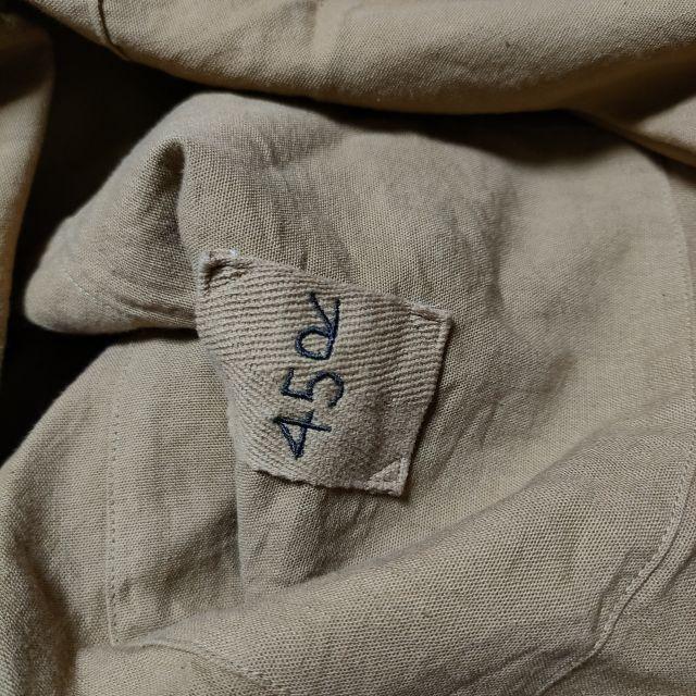 45R/45rpm もめん布の後染コート 定価42900円 コート ベージュ フォー  