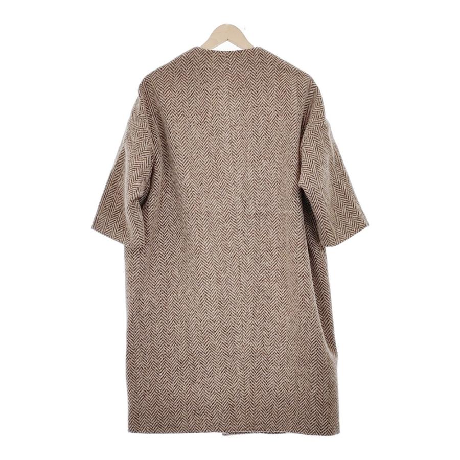 オールドマンズテーラーフロントジップリネンワンピース裏地付き